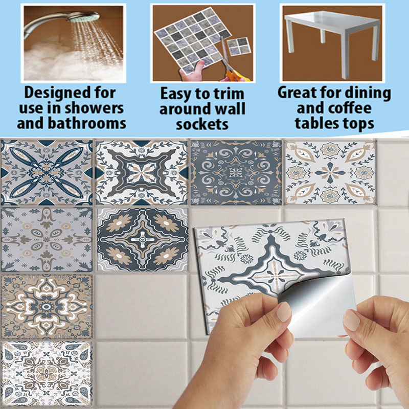 Kitchen Tile Stickers | Kitchen Wall Tile Stickers, Kitchen Tile Transfers